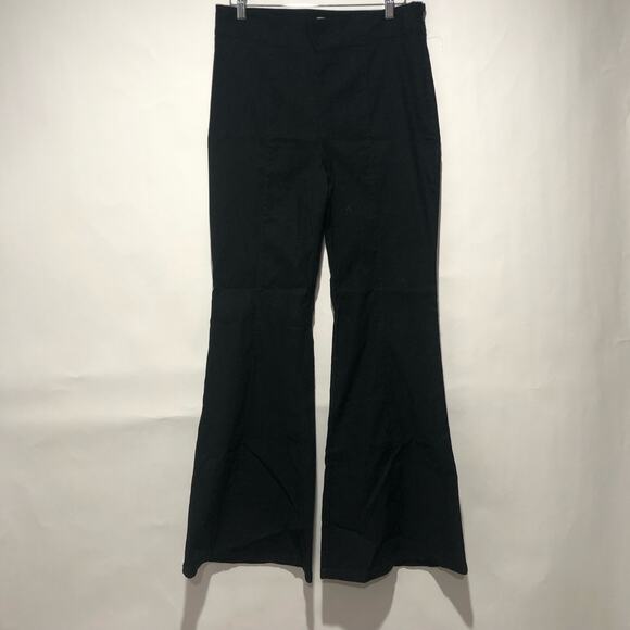 Anthropologie Maeve Flare Leg Pants Black Size US 14 / 32x31 - Picture 5 of 7